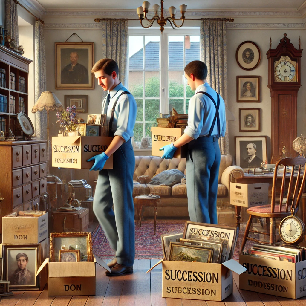 Illustration d’un débarras après succession en Gironde (33)