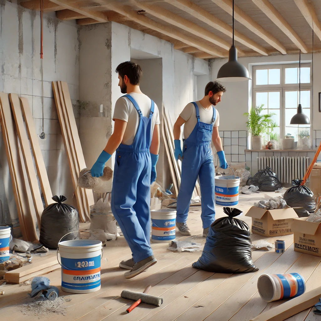 Illustration d’un débarras après travaux en Gironde (33)